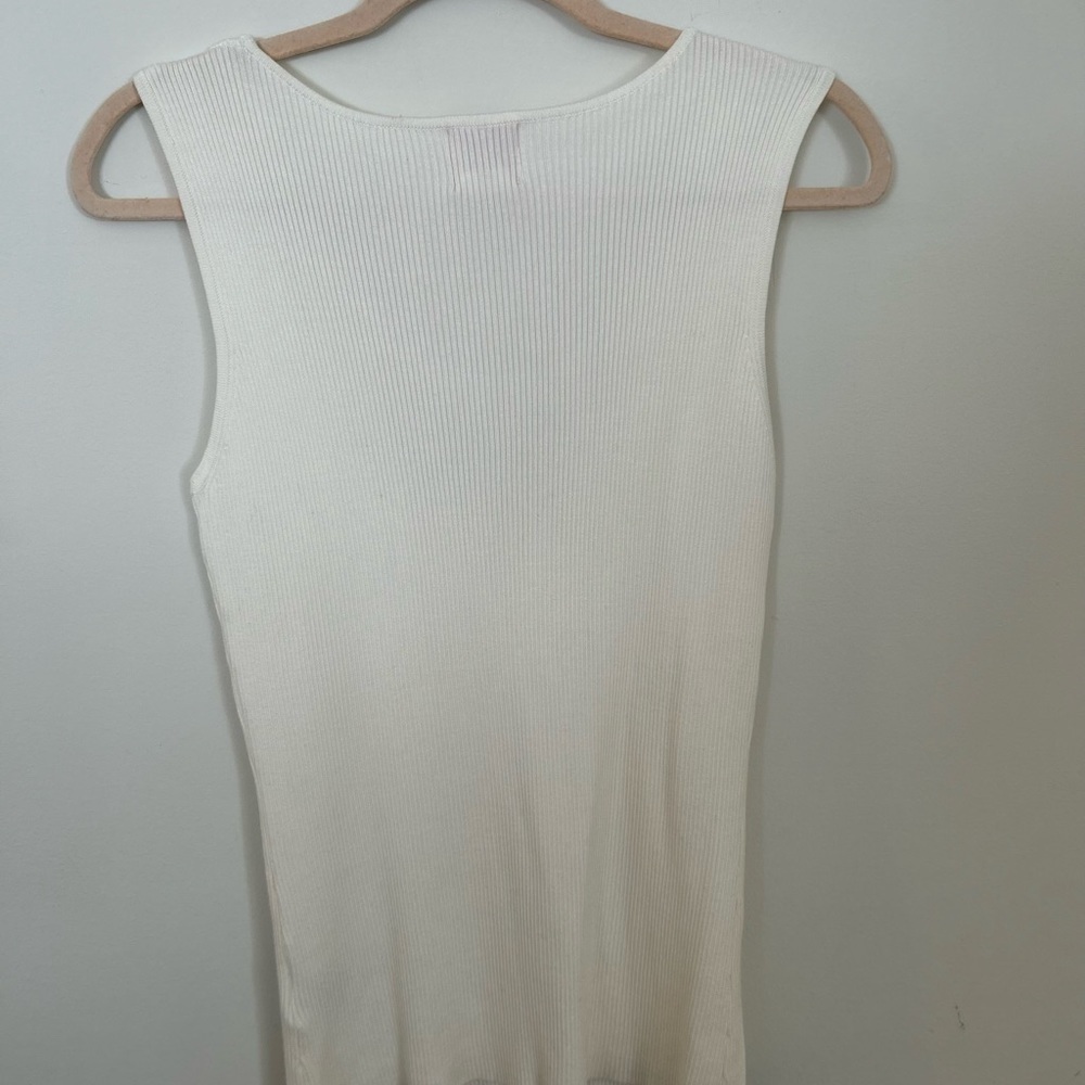 Ruby Rd‎ Beaded White Tank Top size (M) - Picture 5 of 6
